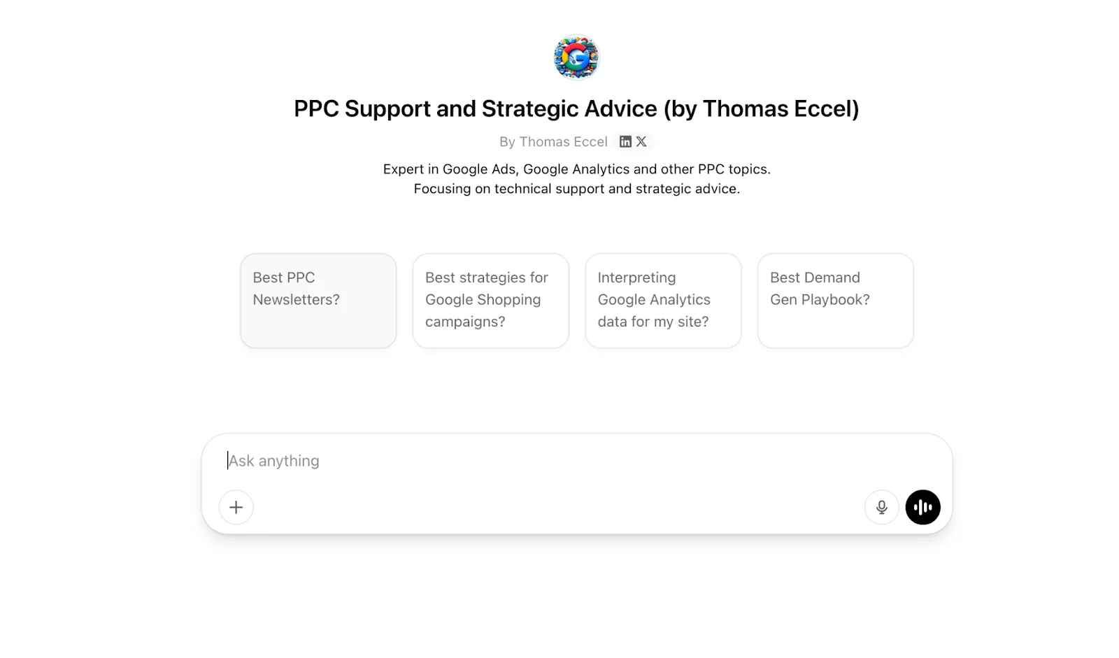 PPC Support and Strategic Advice Best GPTs