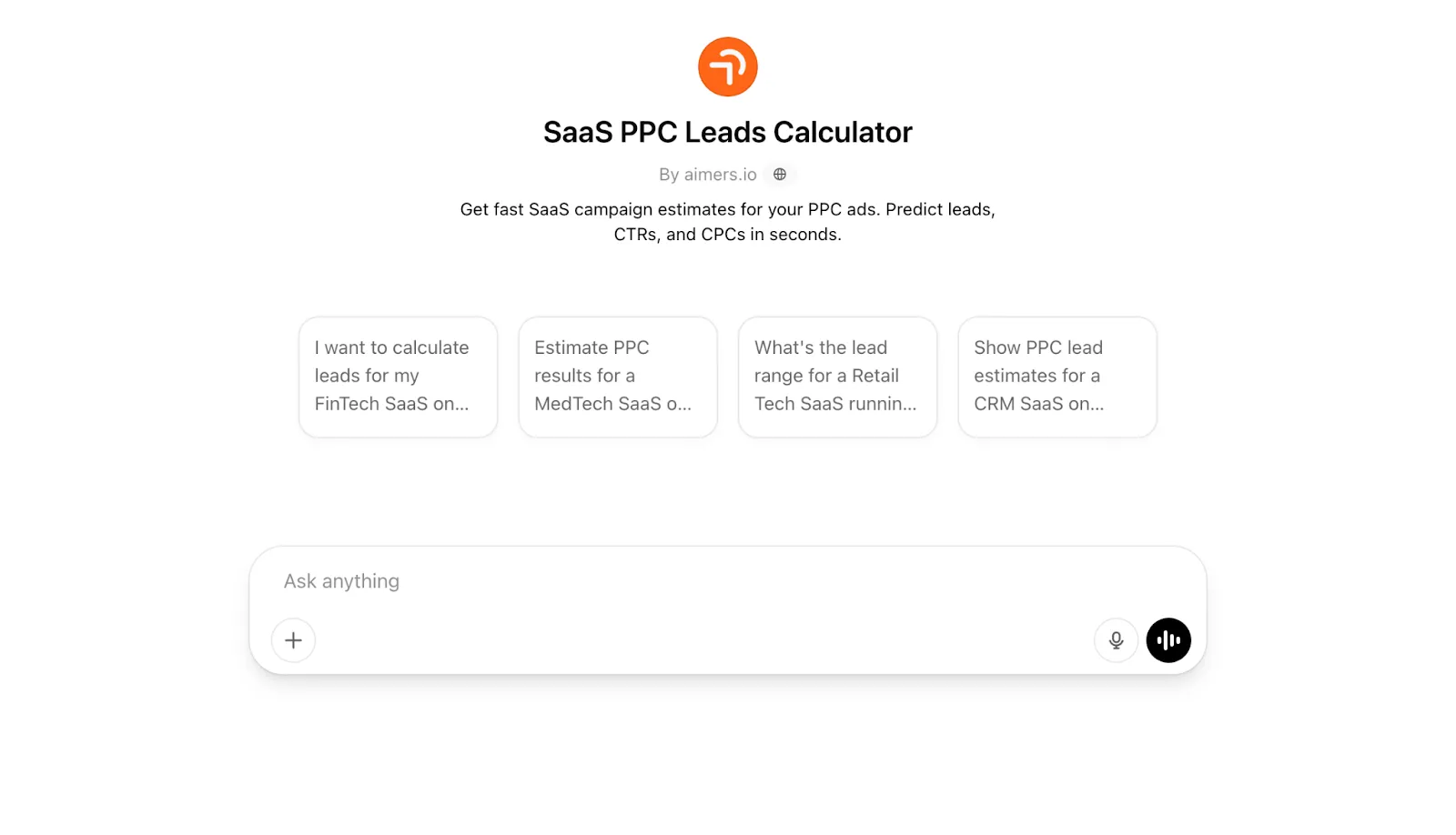 SaaS PPC Leads Calculator Best GPTs
