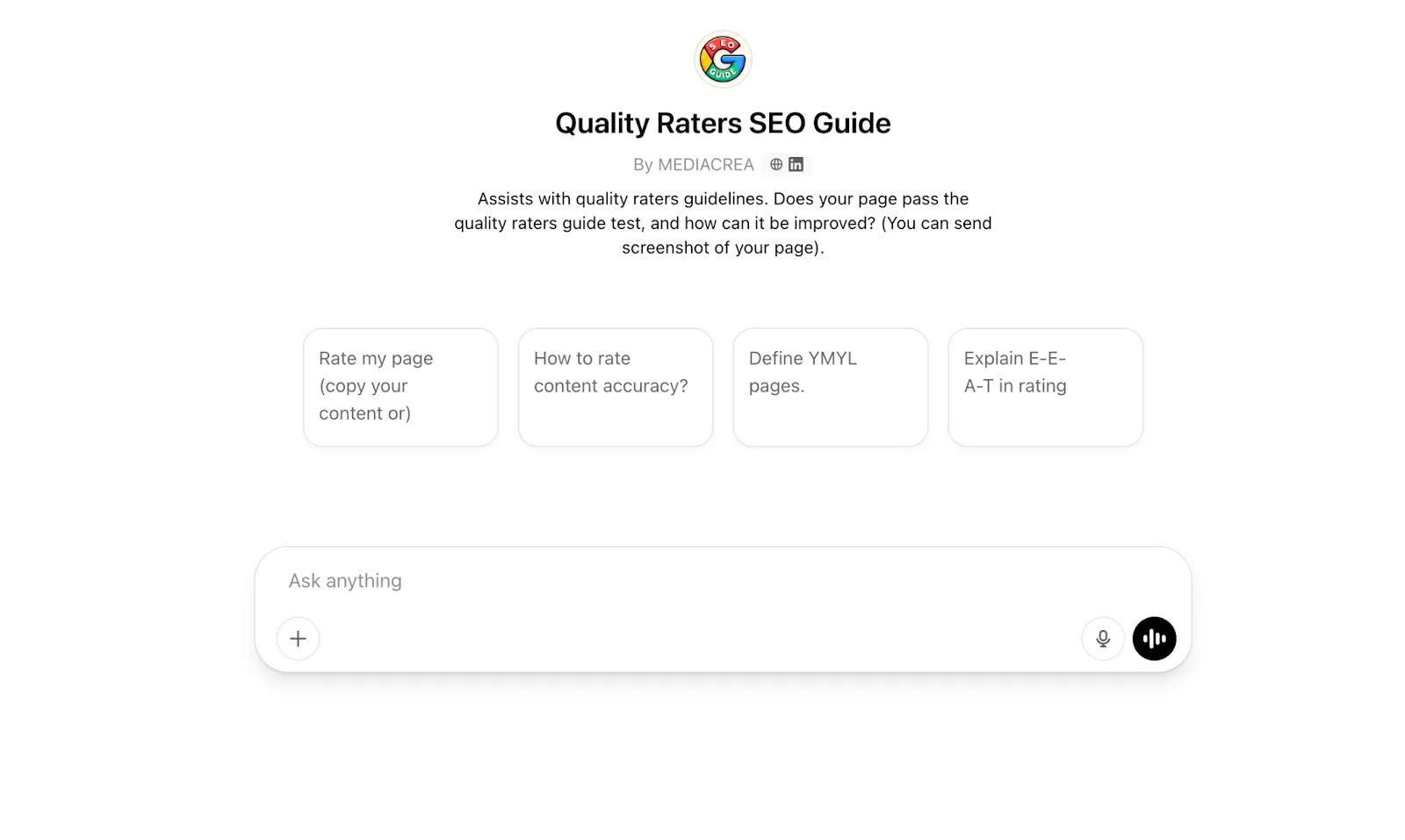 Quality Raters SEO Best GPTs