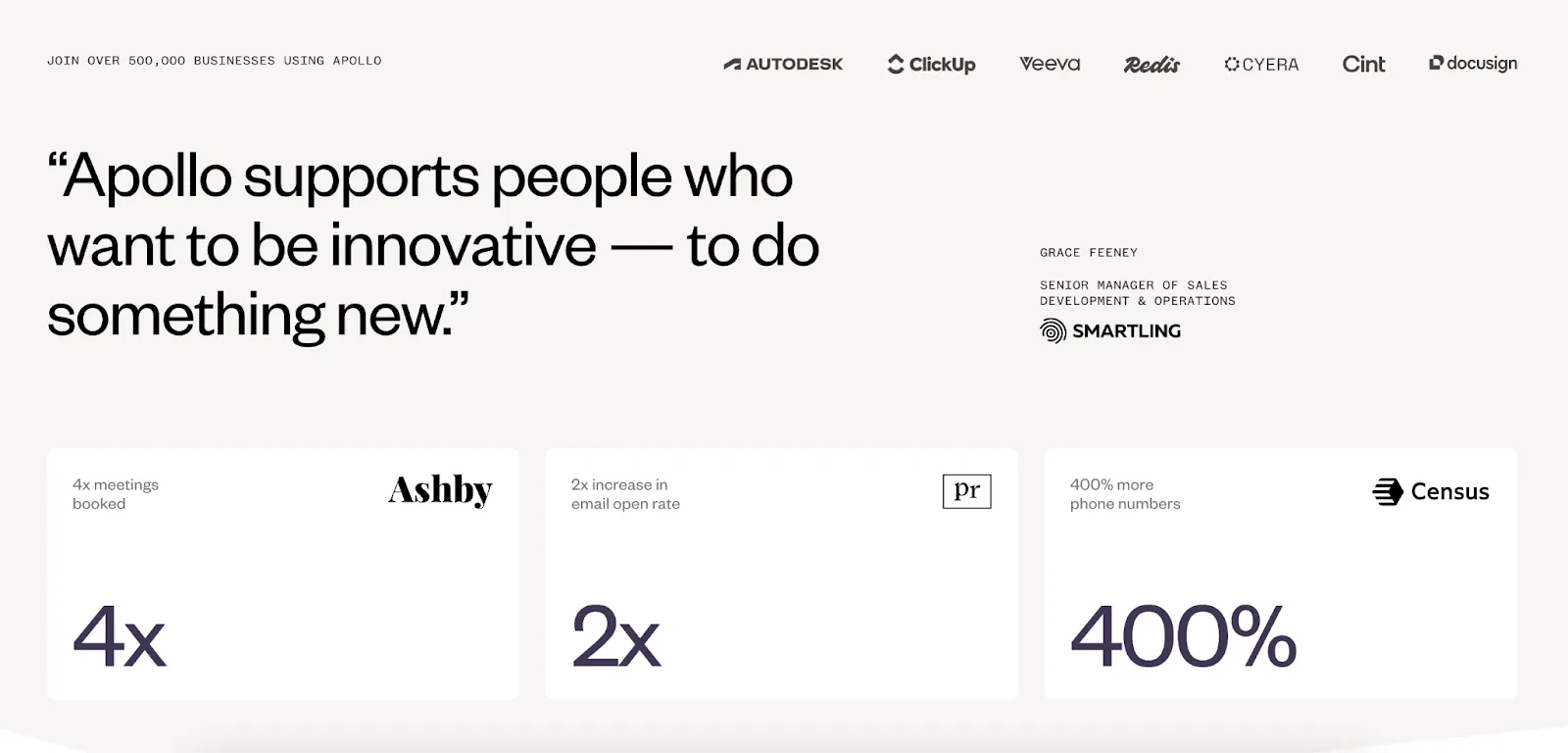 Apollo Empowers Prospecting and Email Automation