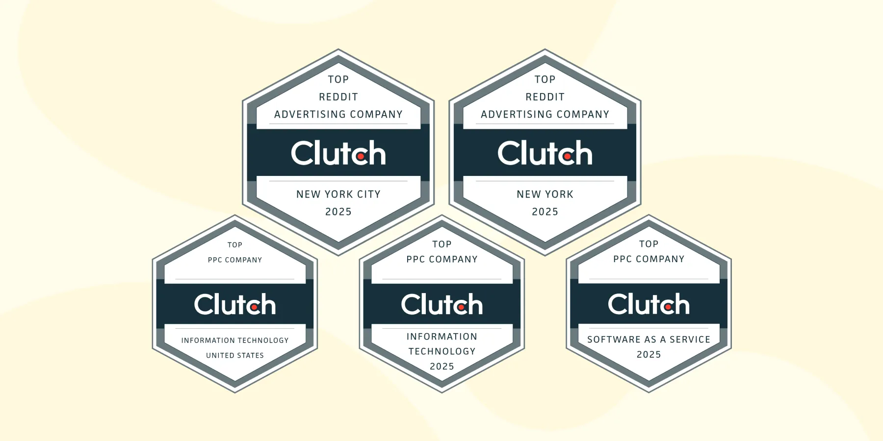 Aimers Reddit badges from Clutch