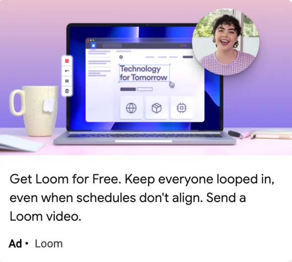 Loom ad example