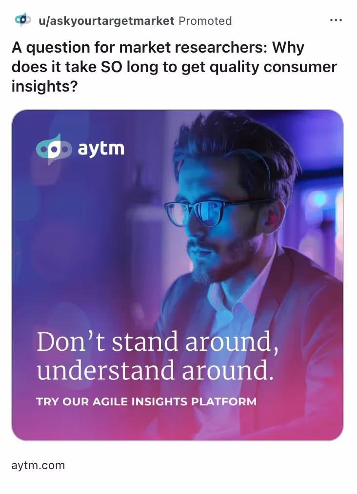 Reddit Ad by aytm