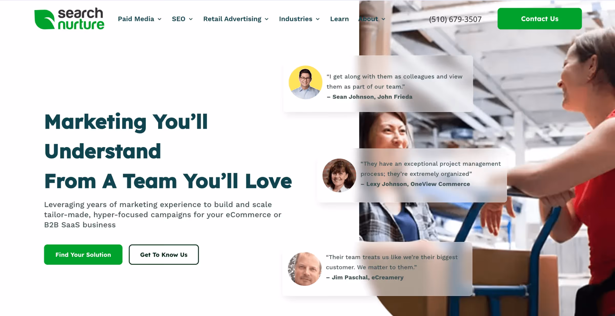 SearchNurture website