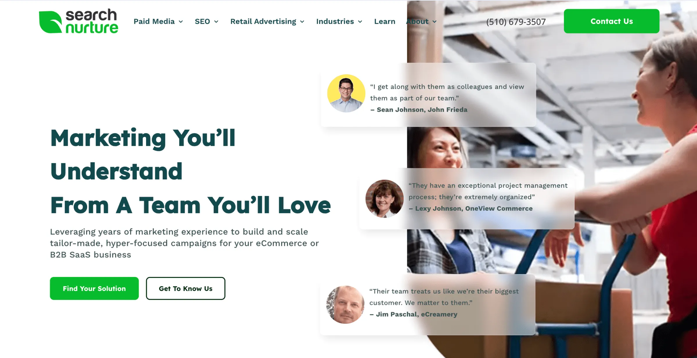 SearchNurture website