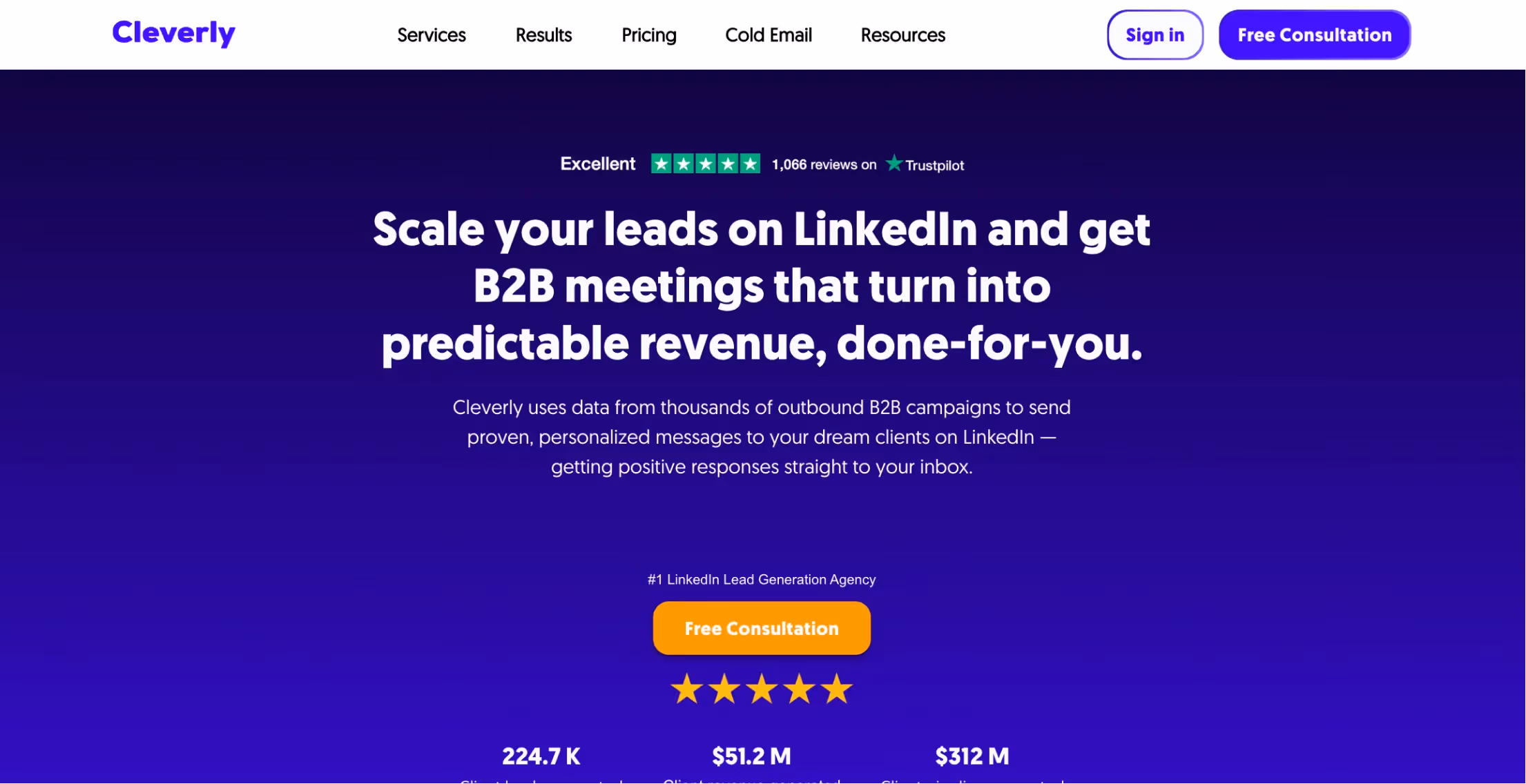 Cleverly website screenshot