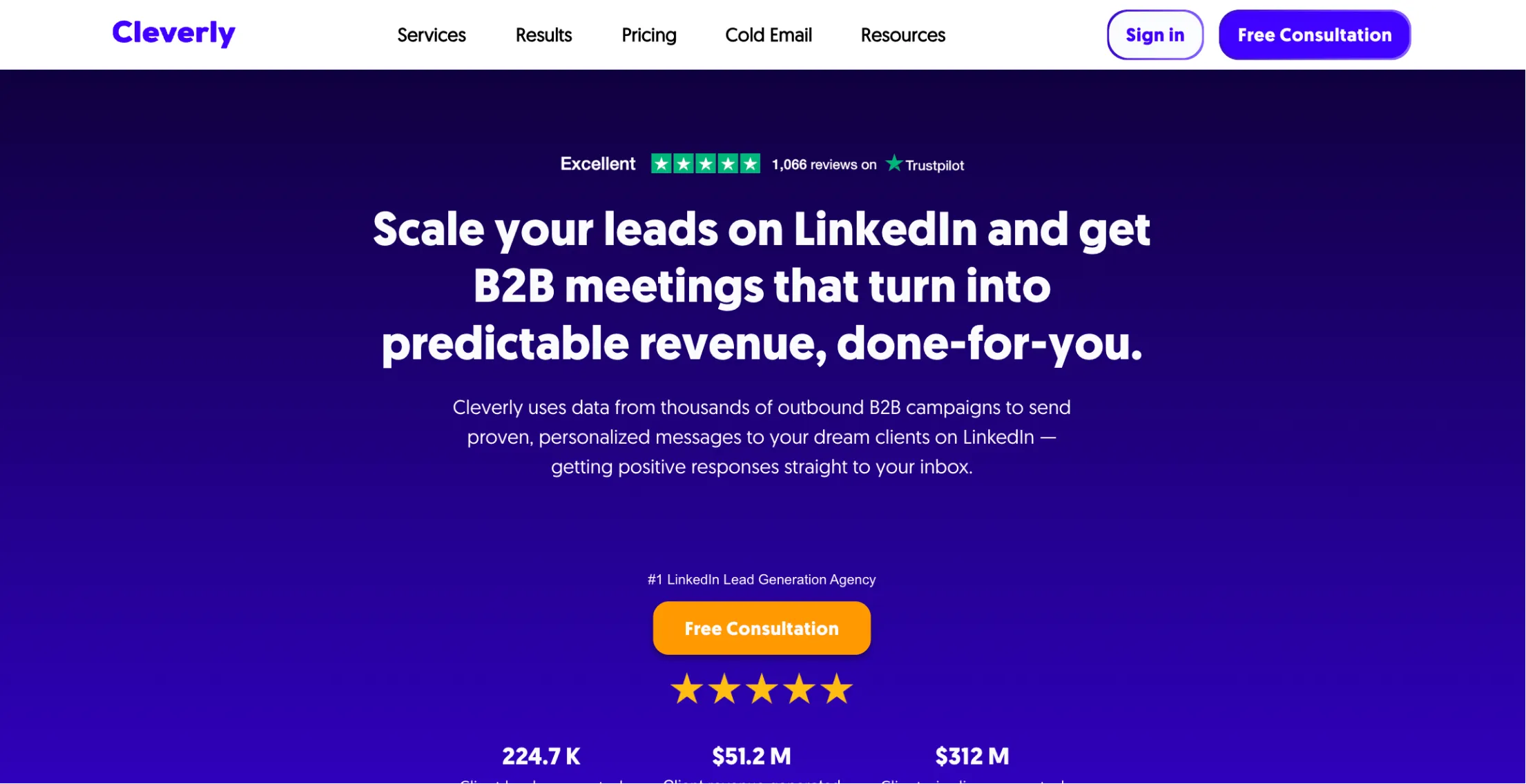 Cleverly website screenshot