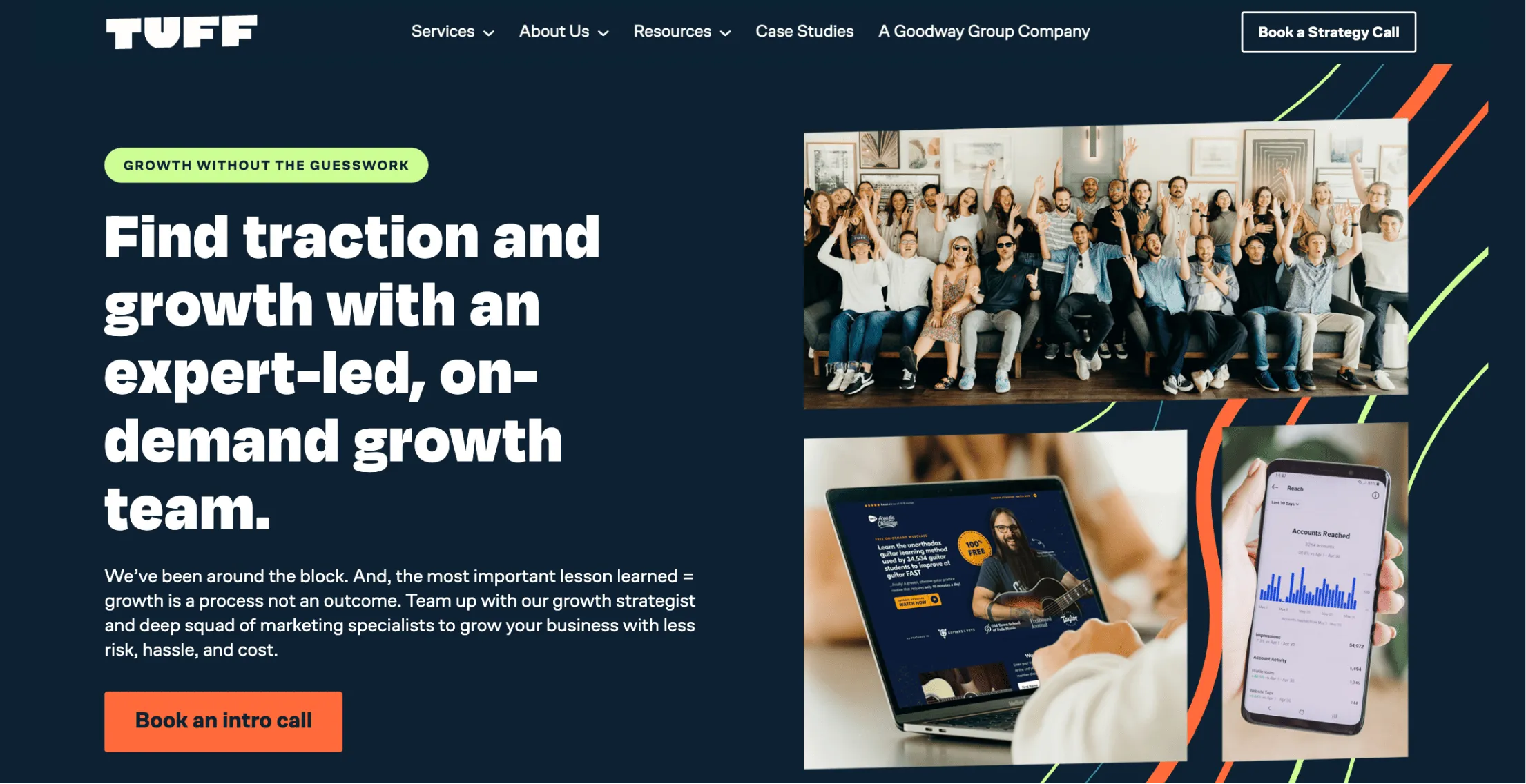 Tuff website screenshot