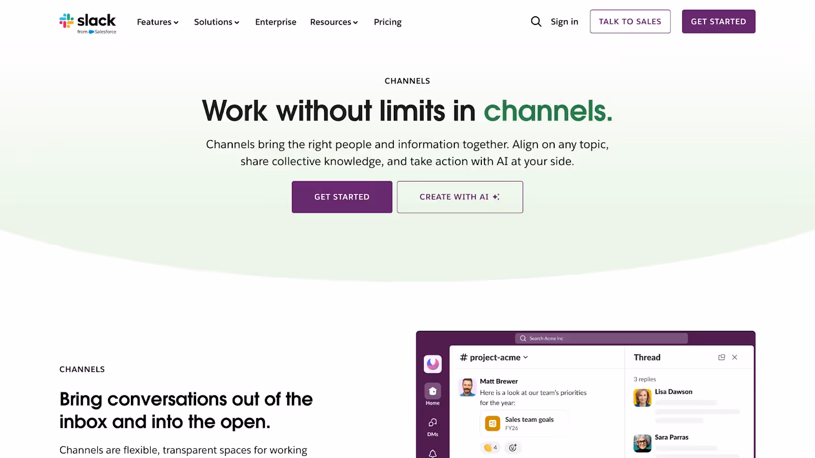 Slack website