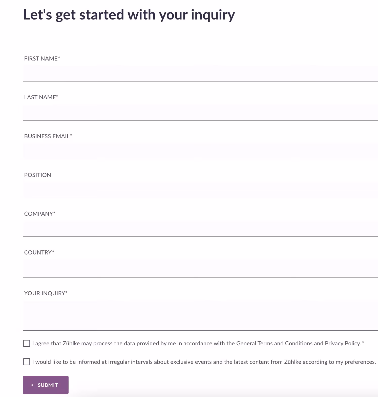 Form example