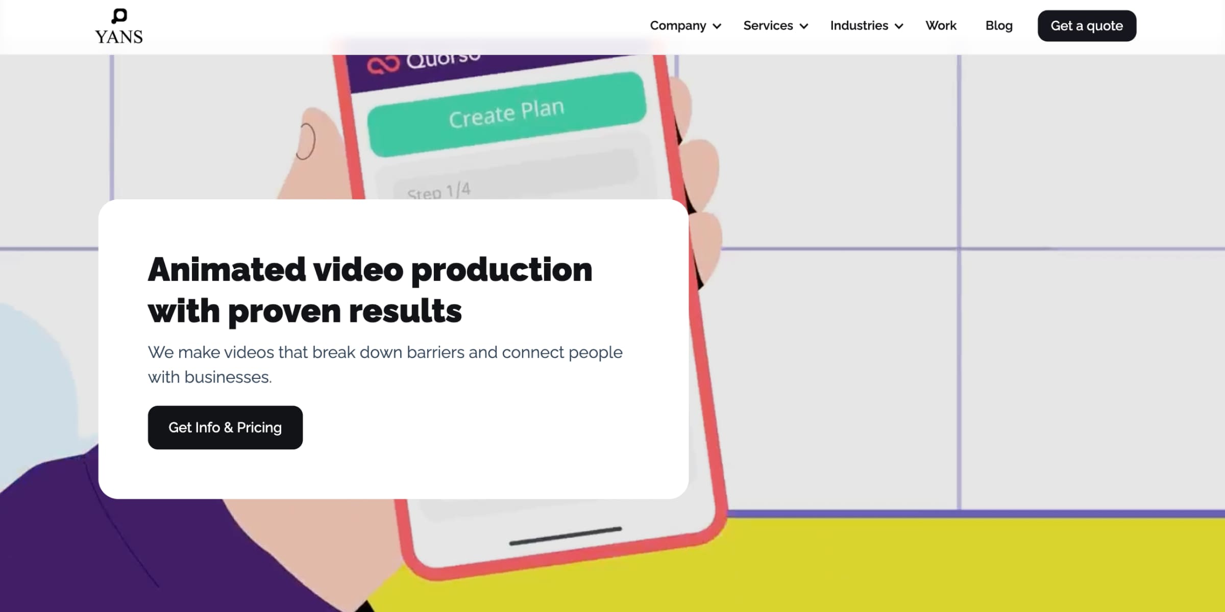 Yans Media homepage