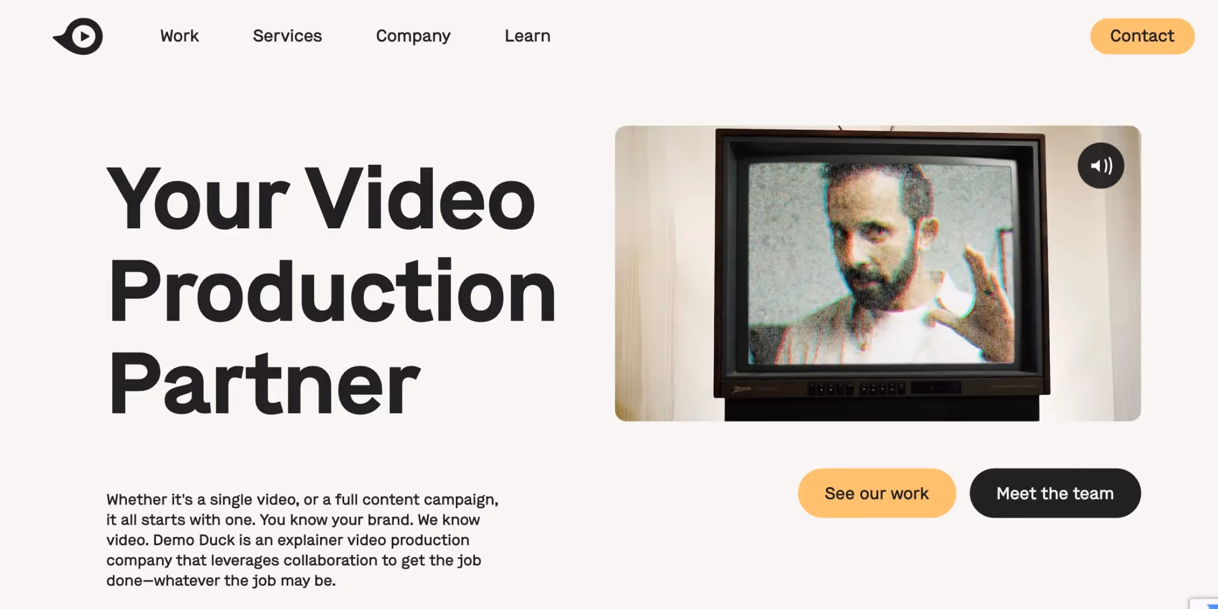 Demo Duck homepage