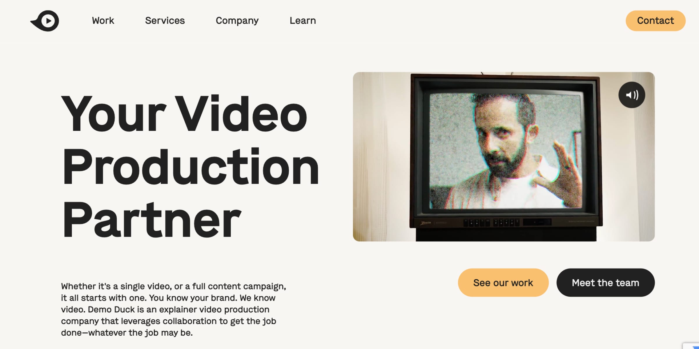 Demo Duck homepage