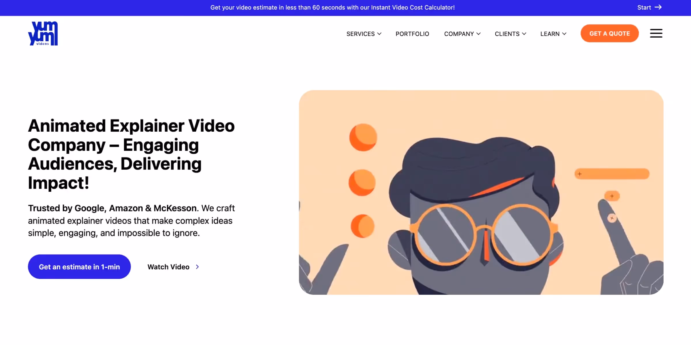 Yum Yum Videos homepage
