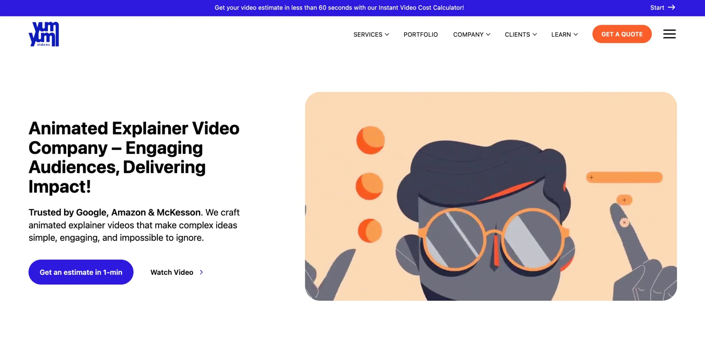 Yum Yum Videos homepage