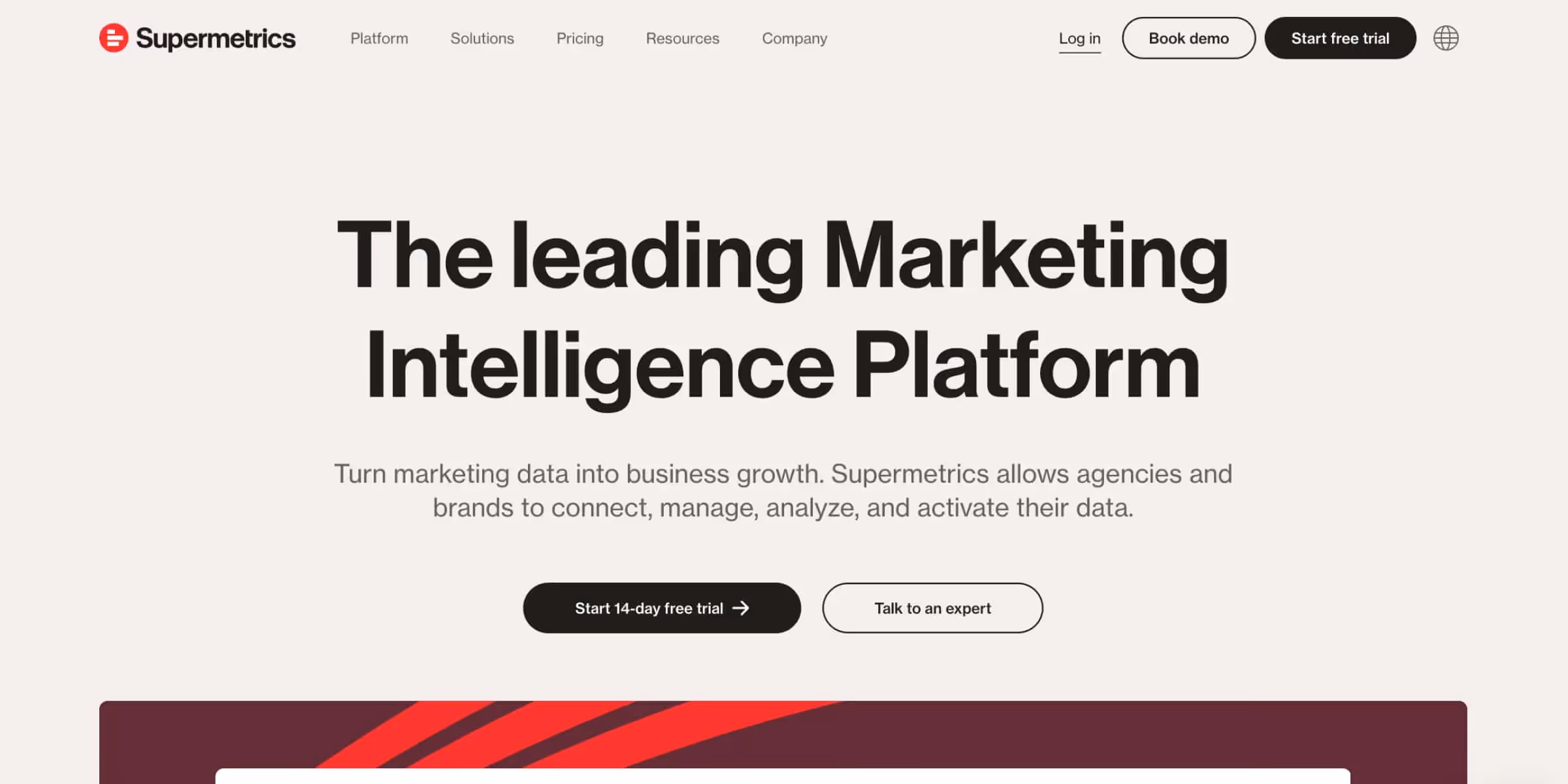 Supermetrice homepage