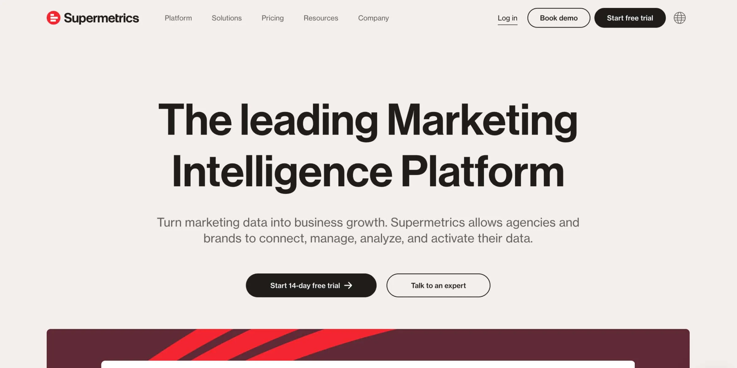 Supermetrice homepage