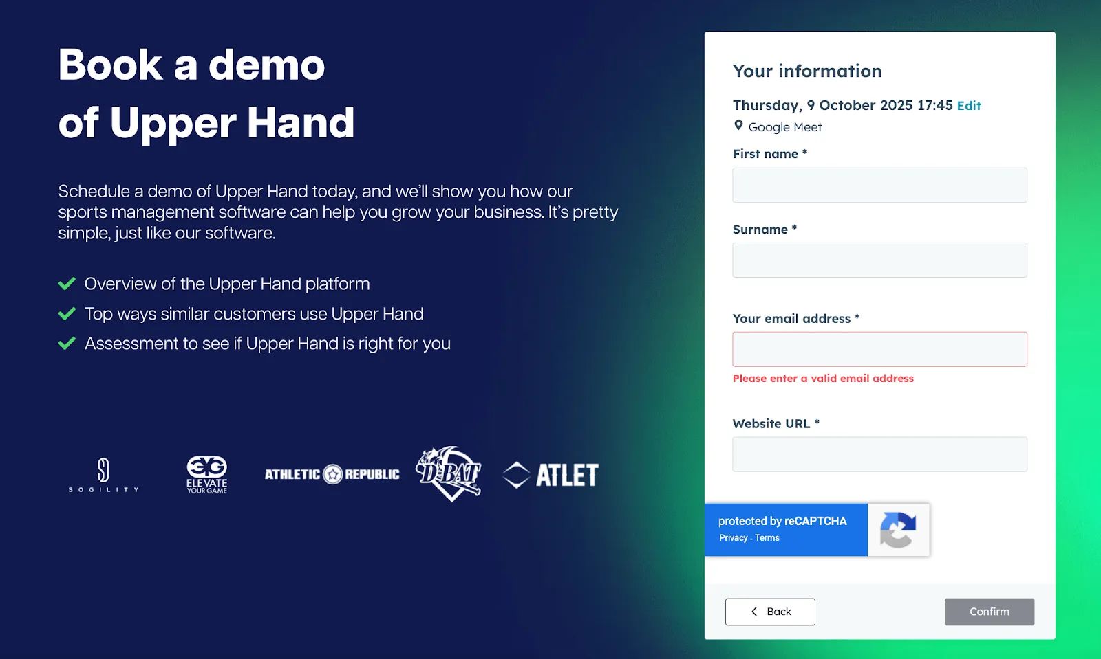 The original page with the multi-step form - 3