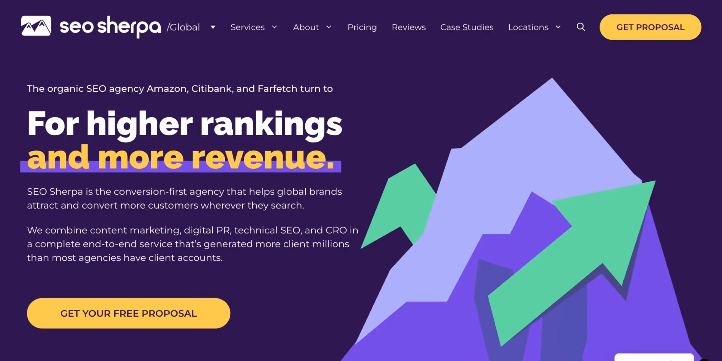 SEO Sherpa homepage