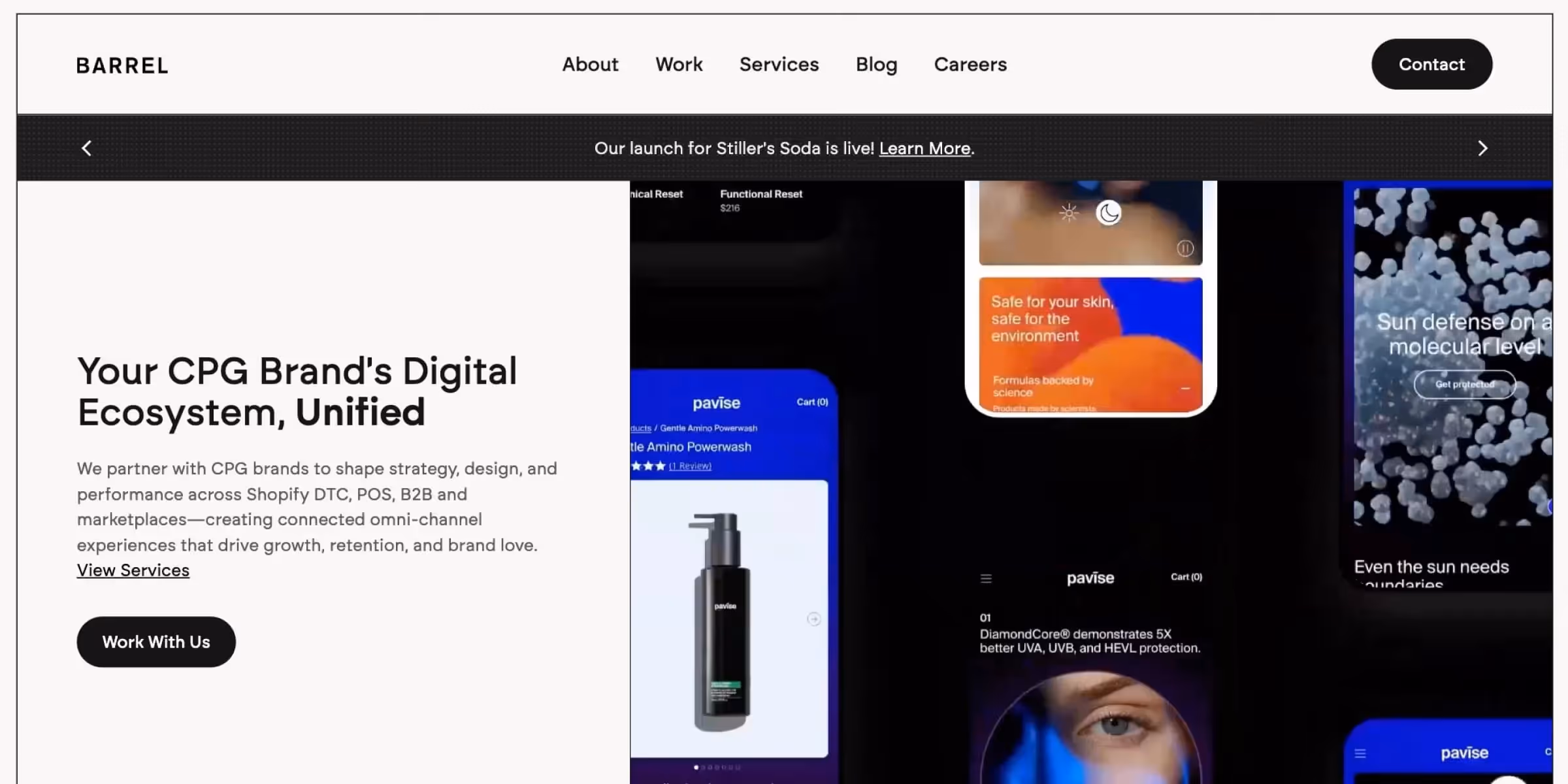 Barrel homepage