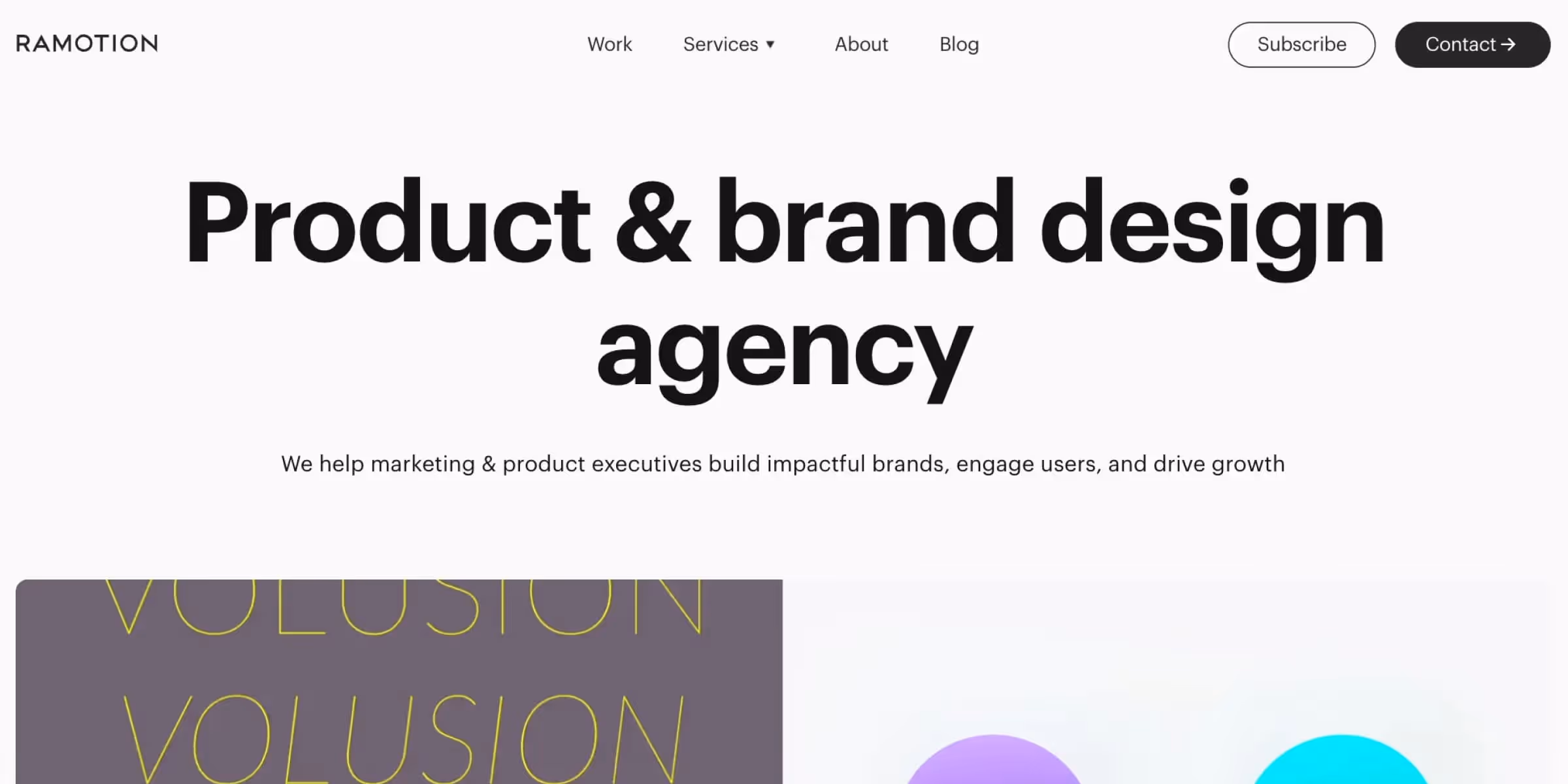 Ramotion homepage