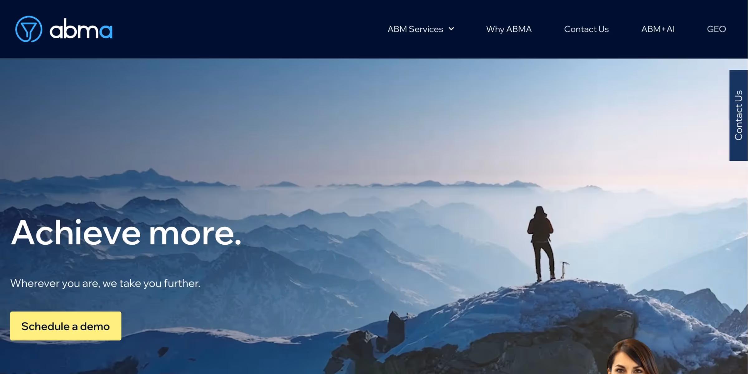 The ABM Agency homepae