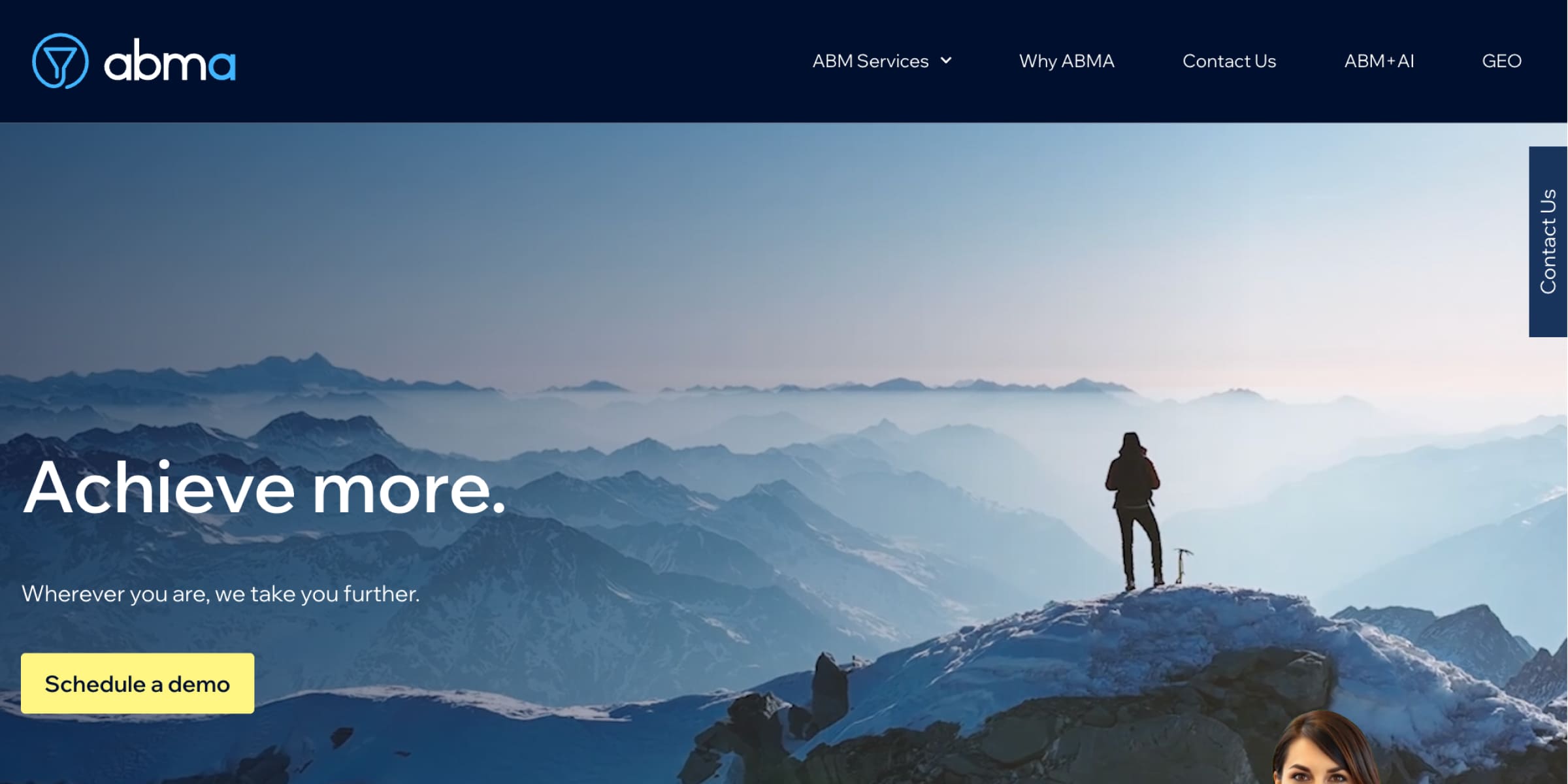 The ABM Agency homepae