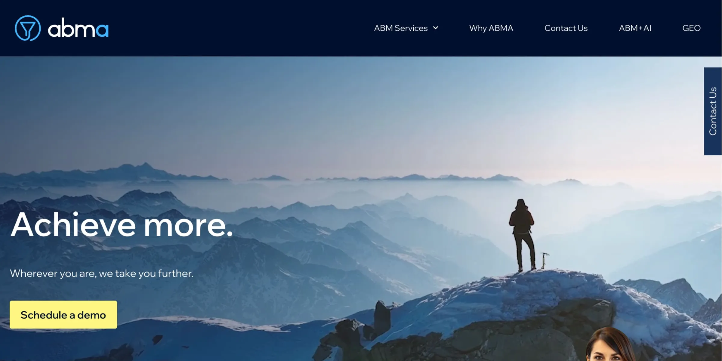 The ABM Agency homepae