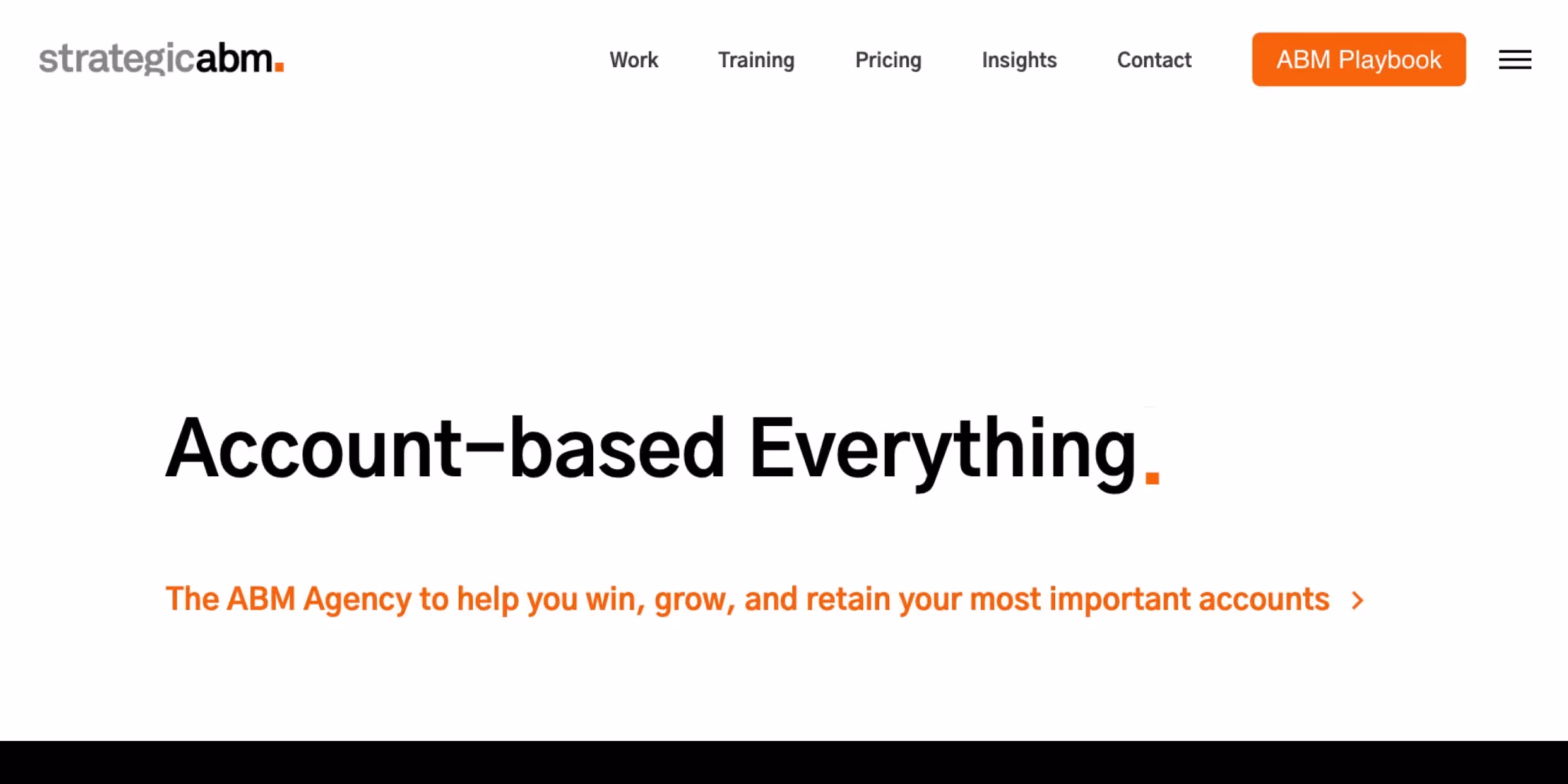 Strategic ABM homepage