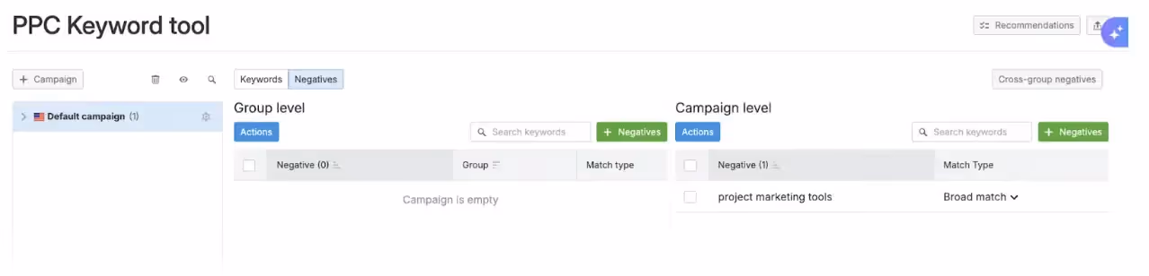 PPC Keyword Tool