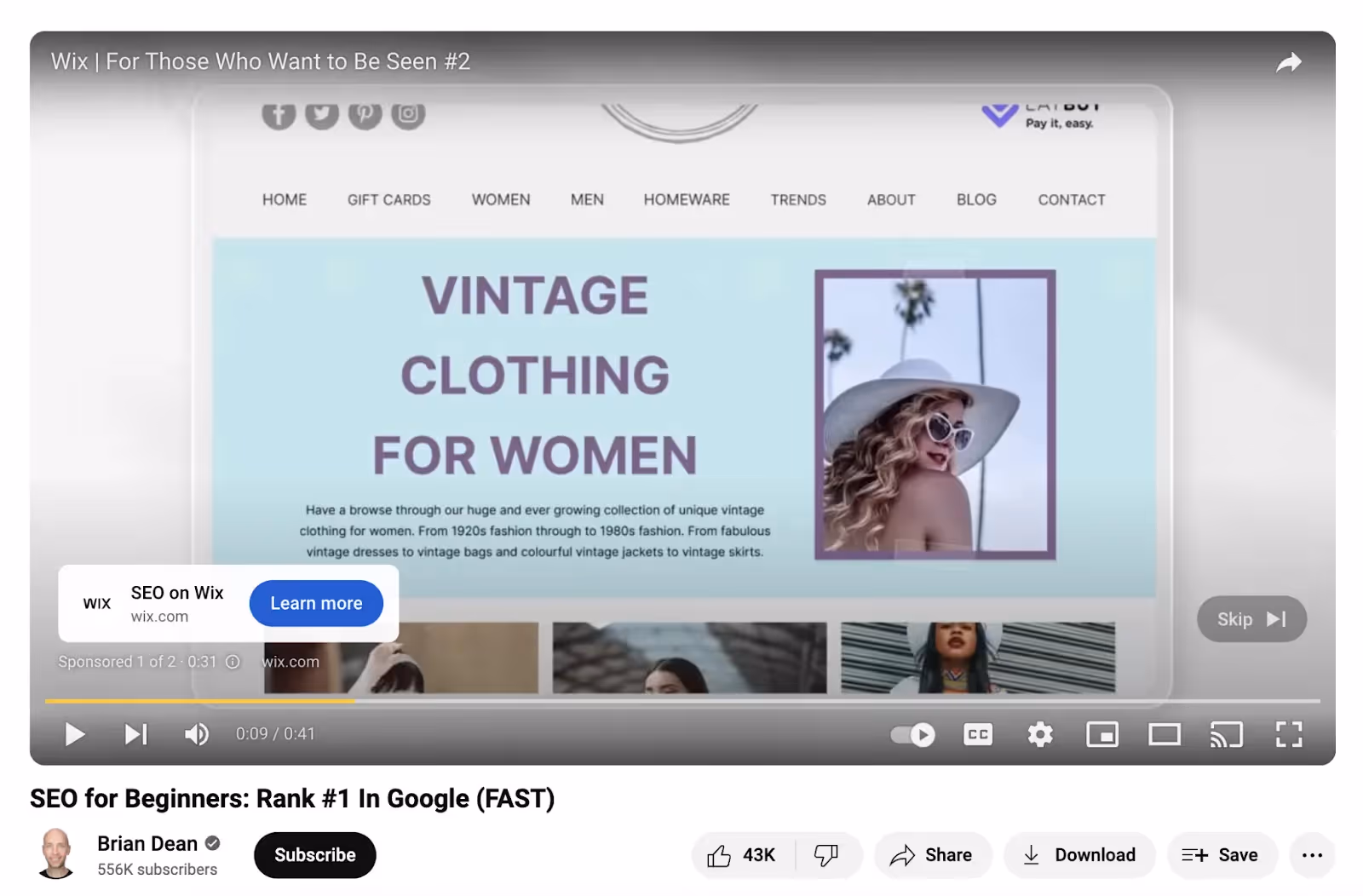 Video Ad Example