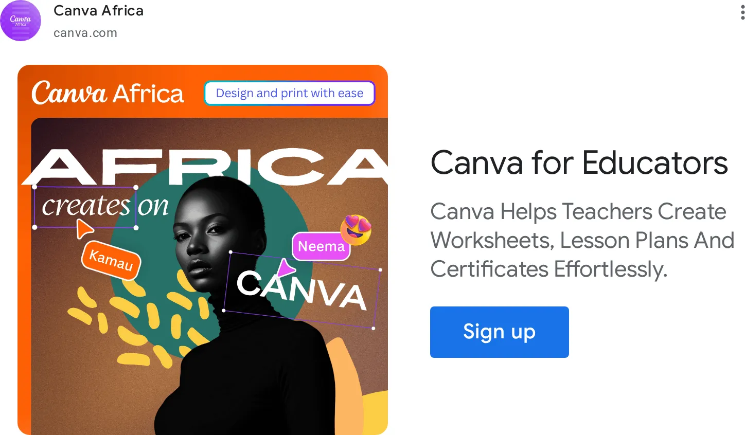 Best 10 Google Display Ads Examples for SaaS & Tech - Canva example 1