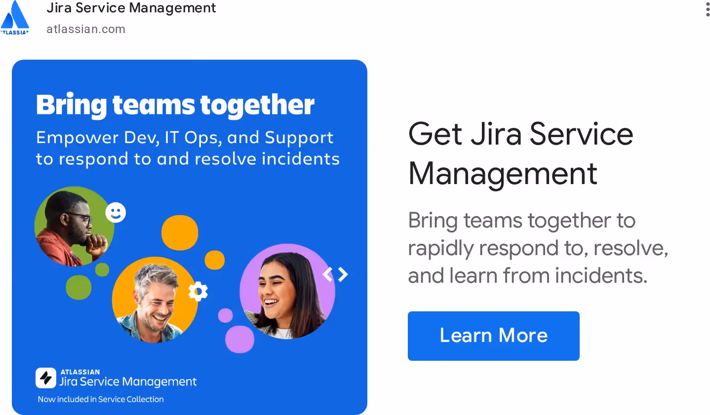 Best 10 Google Display Ads Examples for SaaS & Tech - Atlassian example 2