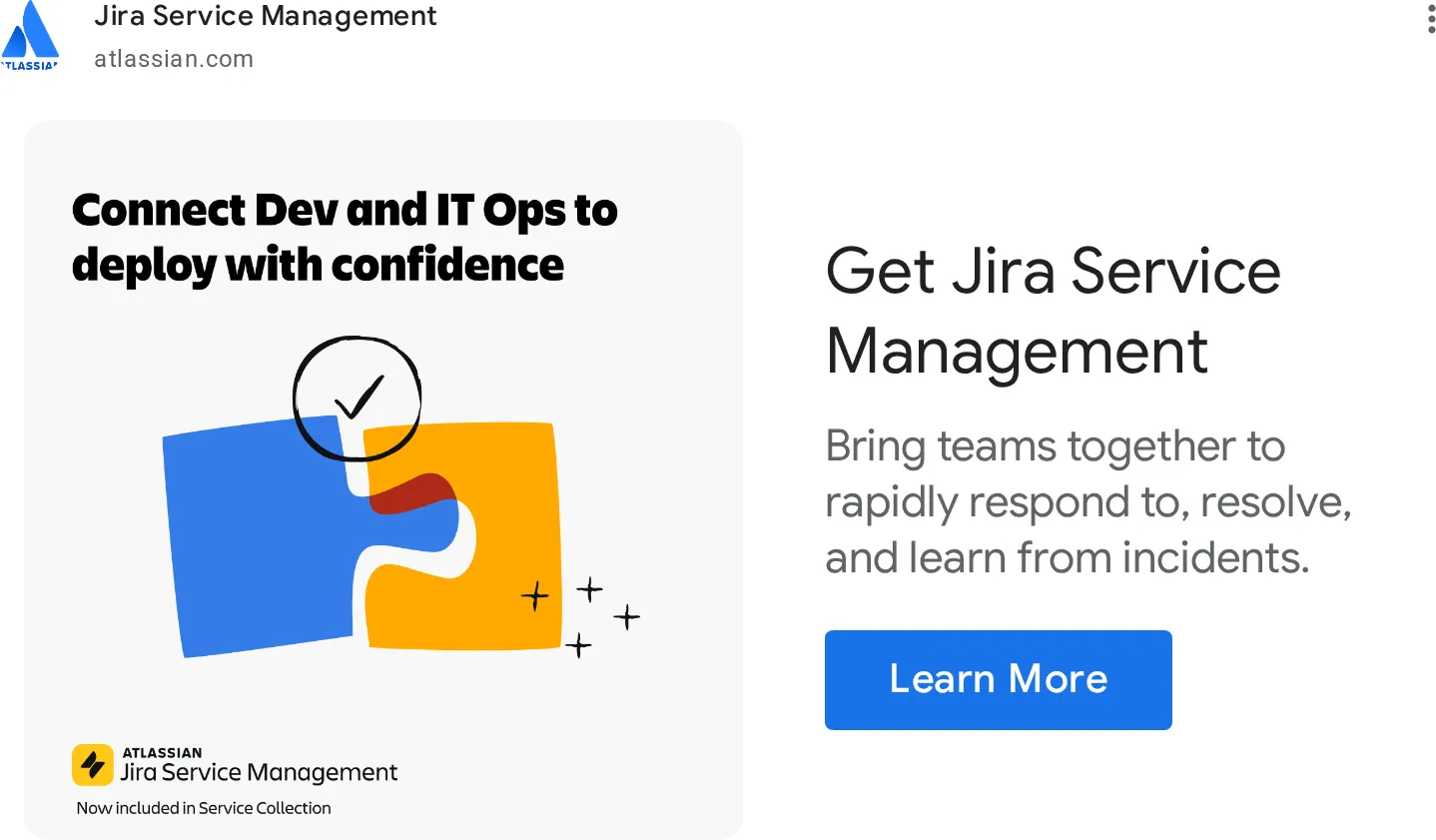 Best 10 Google Display Ads Examples for SaaS & Tech - Atlassian example 1