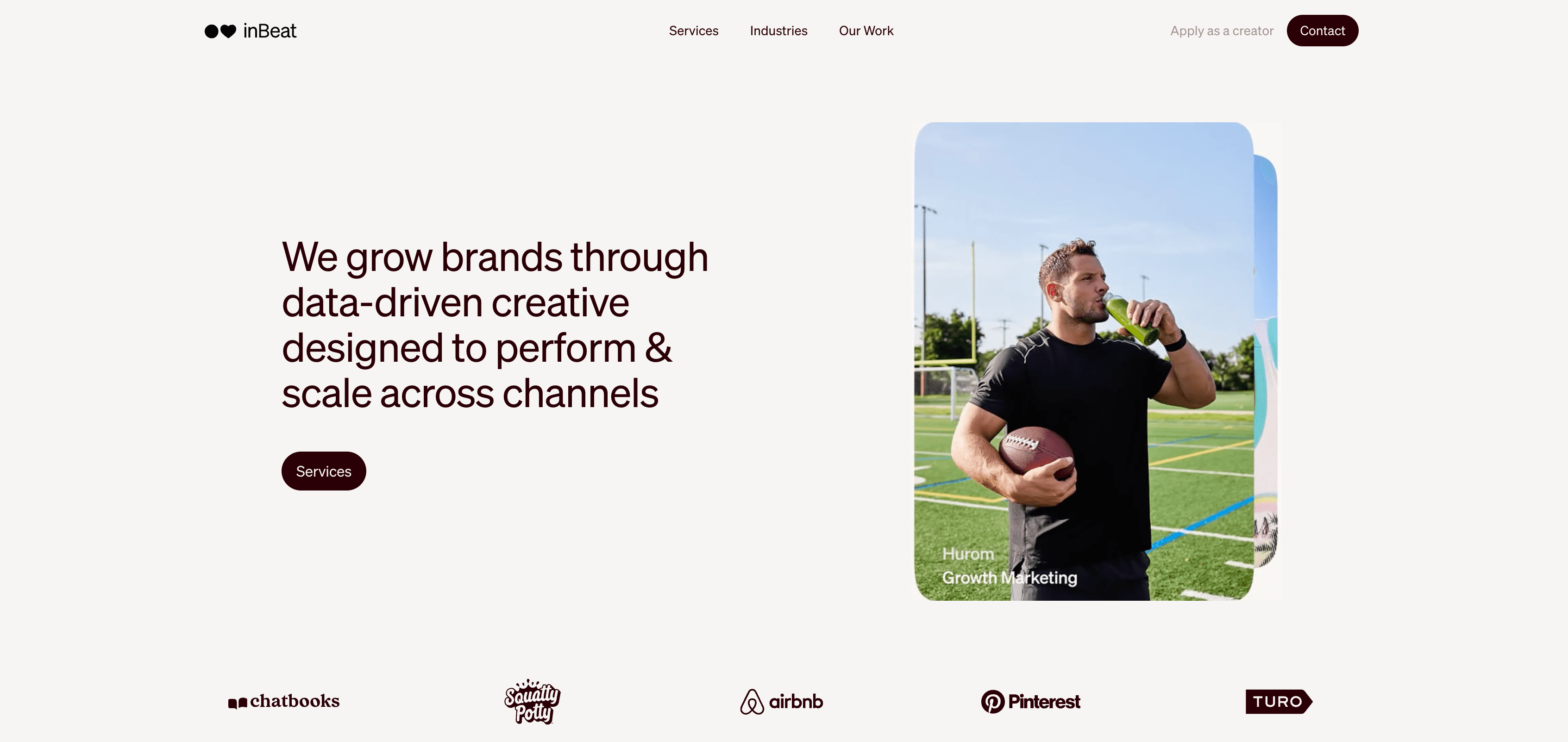 inBeat Agency homepage