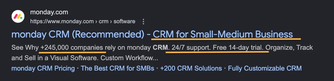 monday.com ad example