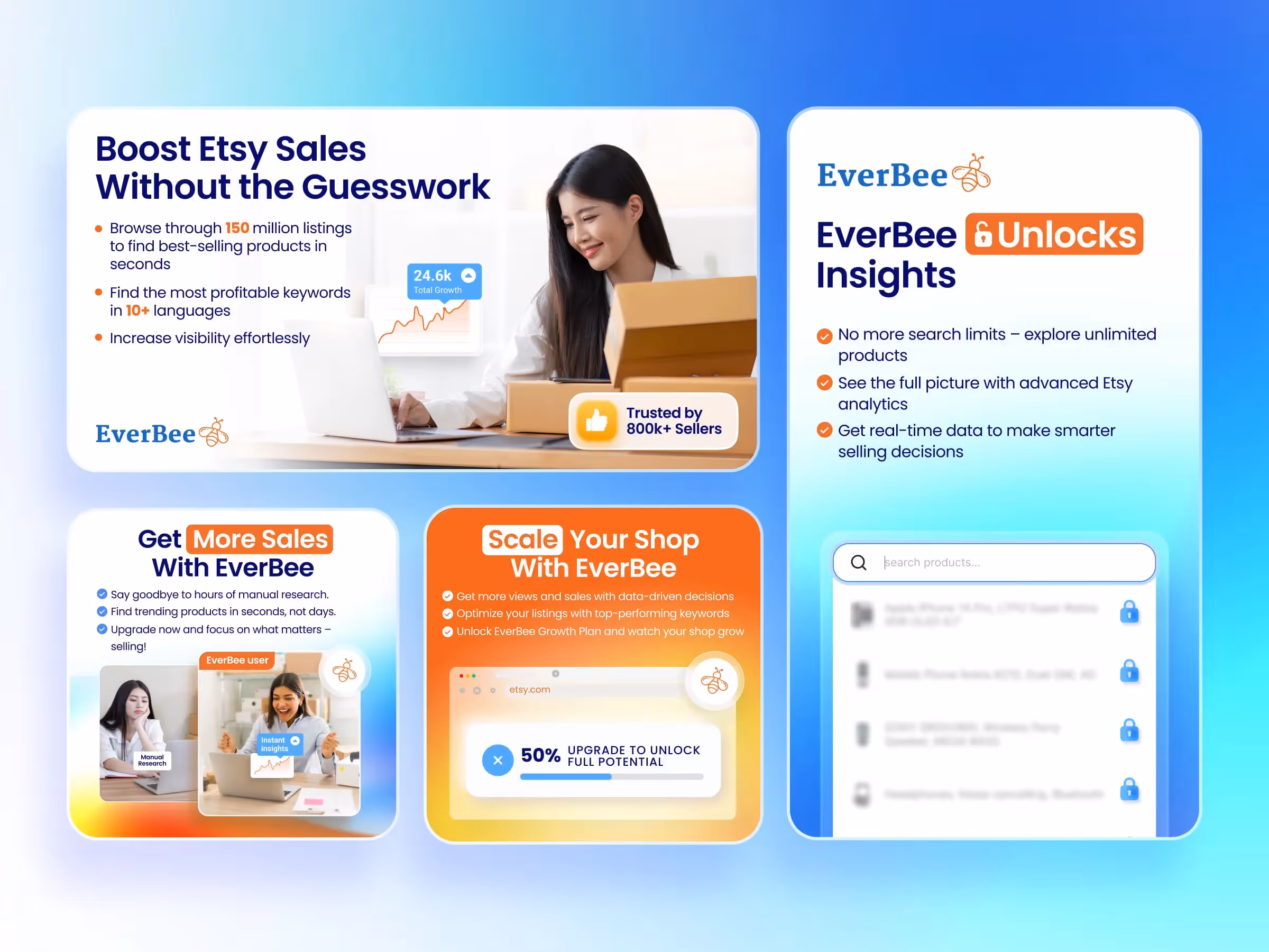 Everbee ad examples