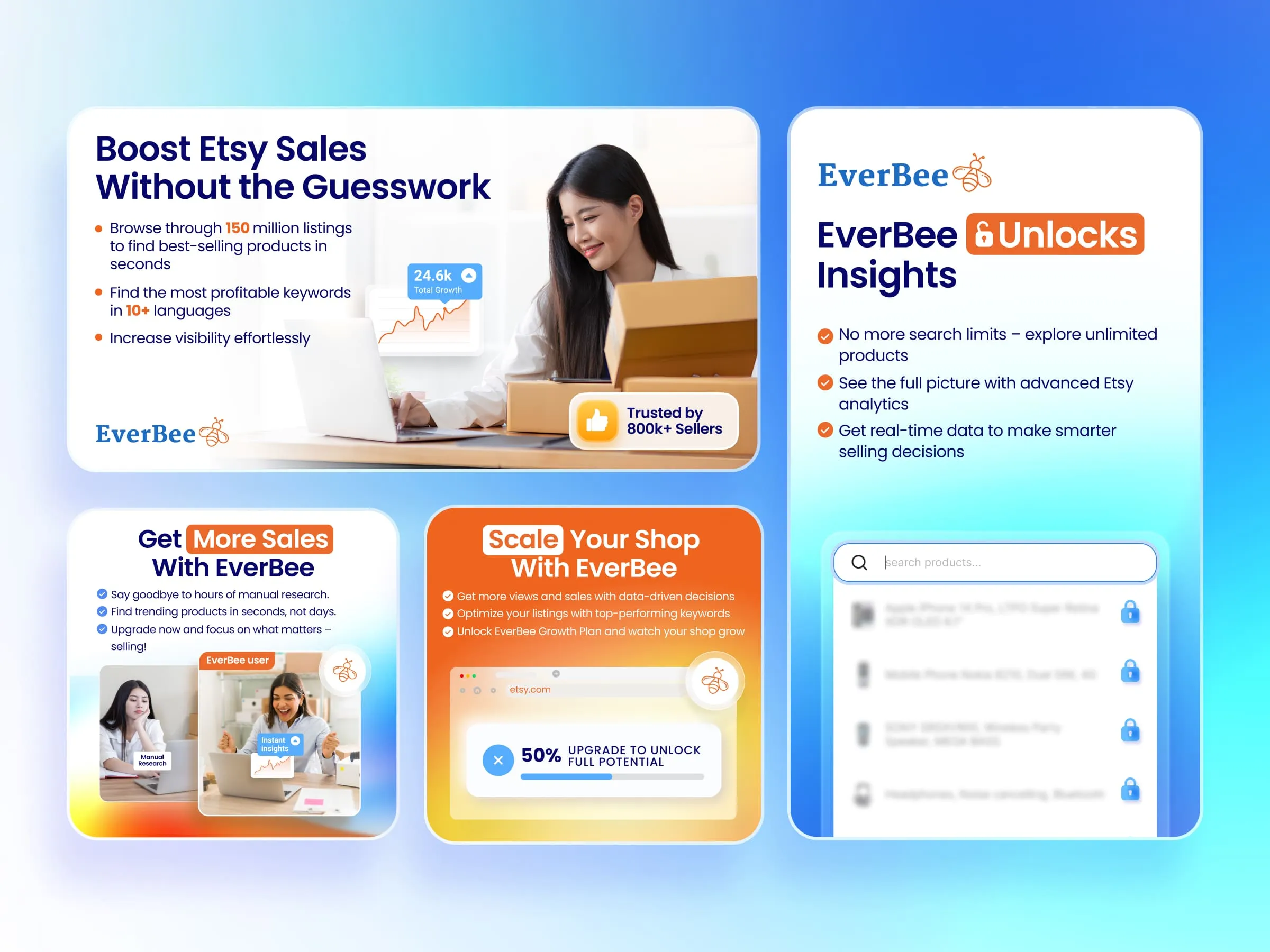 Everbee ad examples