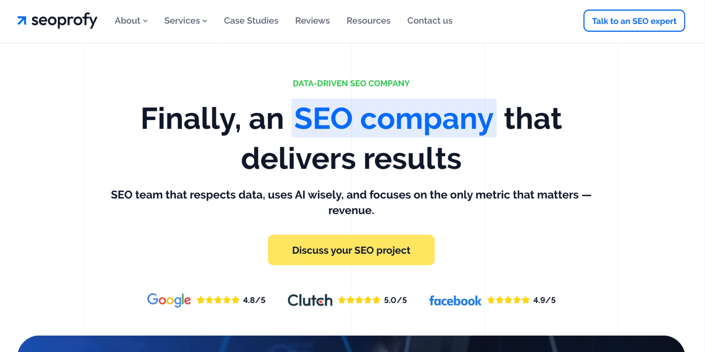 Seoprofy homepage