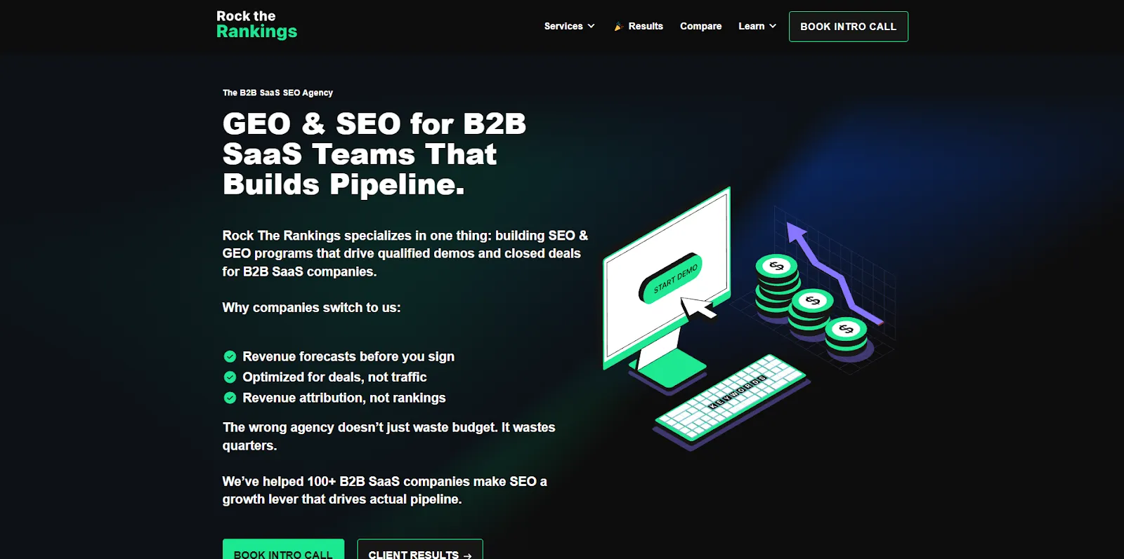 Rock the Rankings homepage 