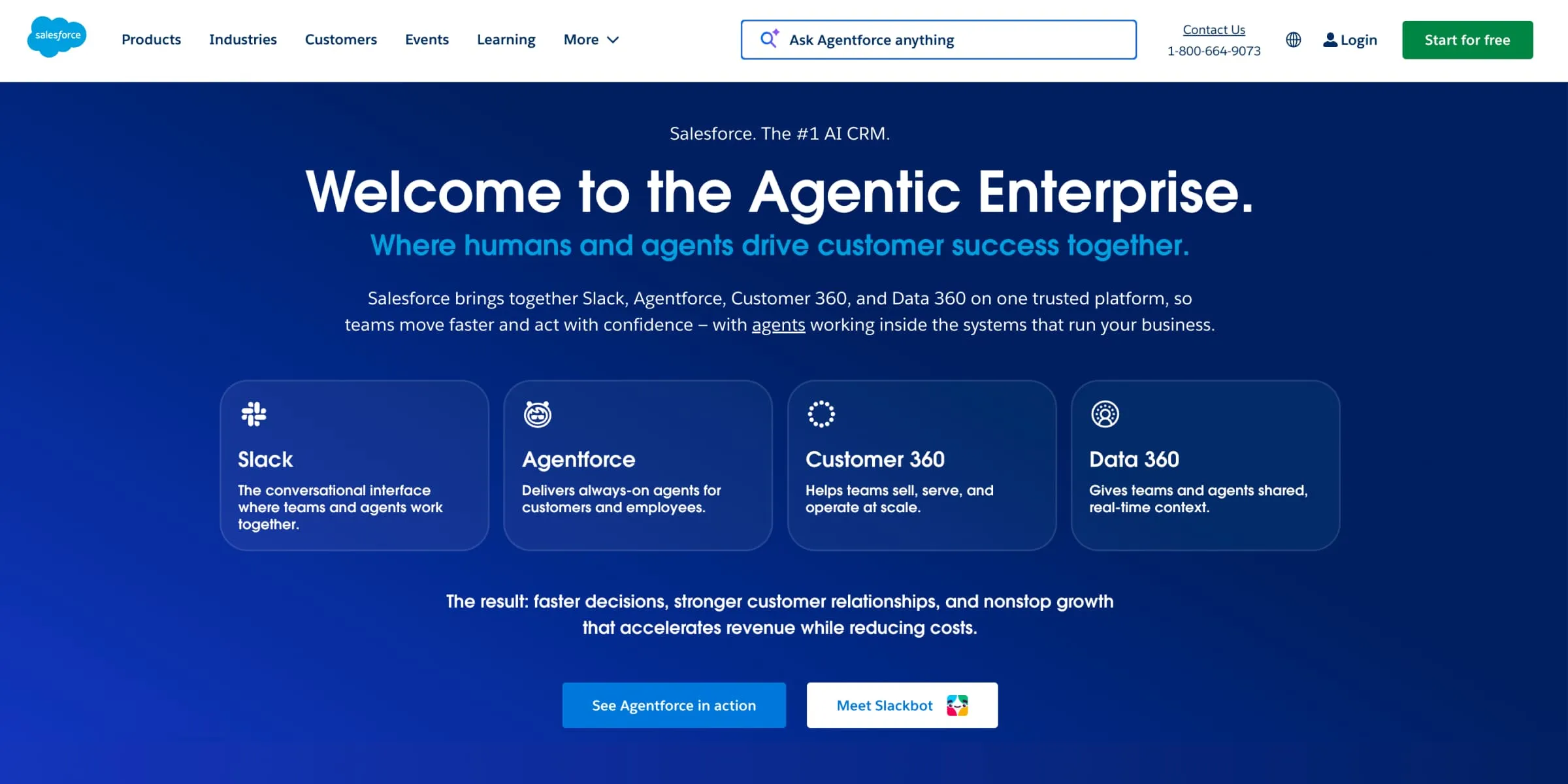 Salesforce homepage