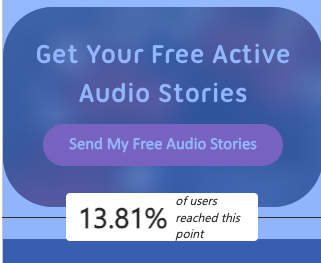 13.81% of users reach the end of the page - Now Press Play