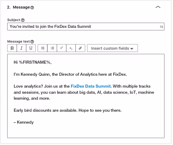 Message Creation