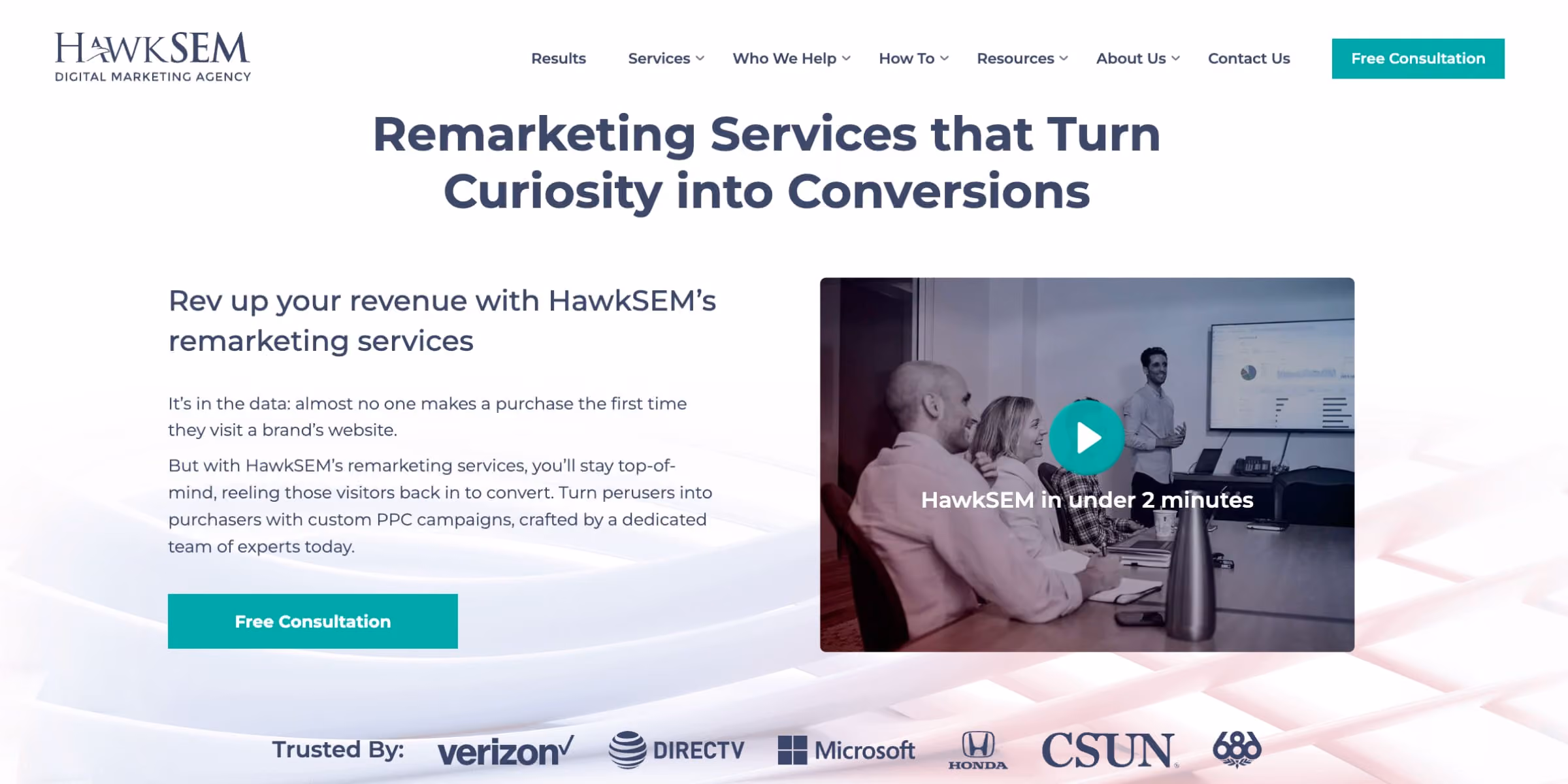 HawkSEM - Best for Remarketing With Deep Conversion Tracking