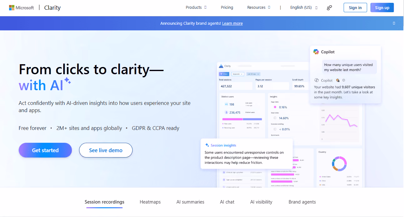 Microsoft Clarity