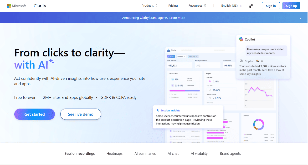 Microsoft Clarity