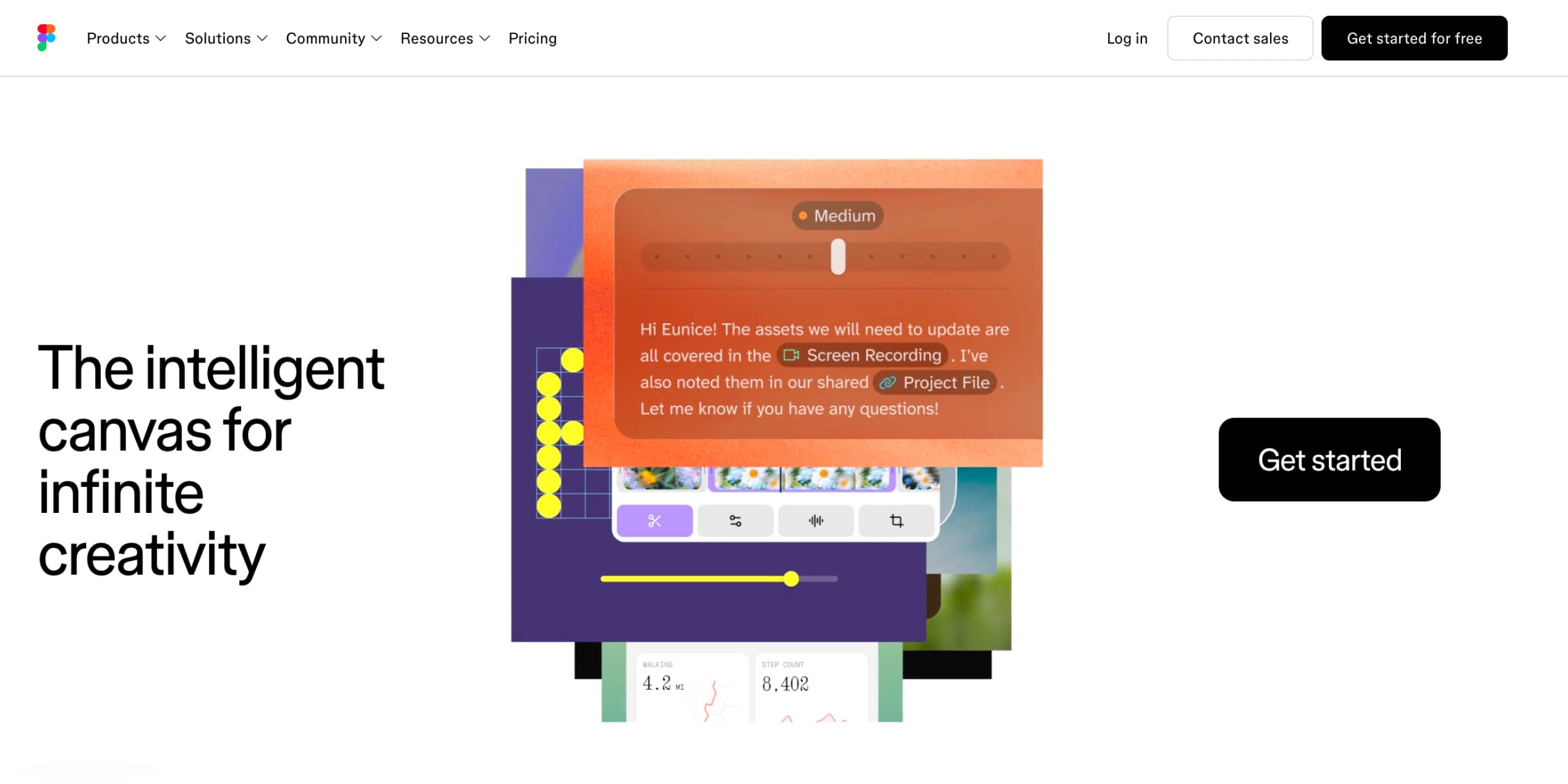 Figma: Simple Hero, Strong Brand, Low-Friction Start