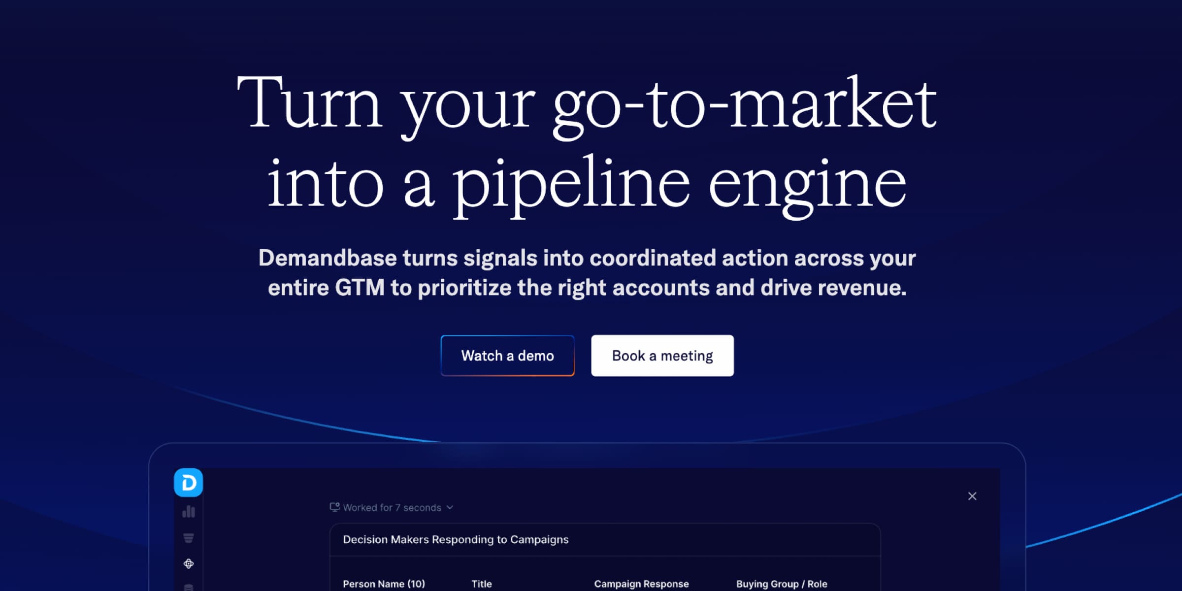 Demandbase Home Page