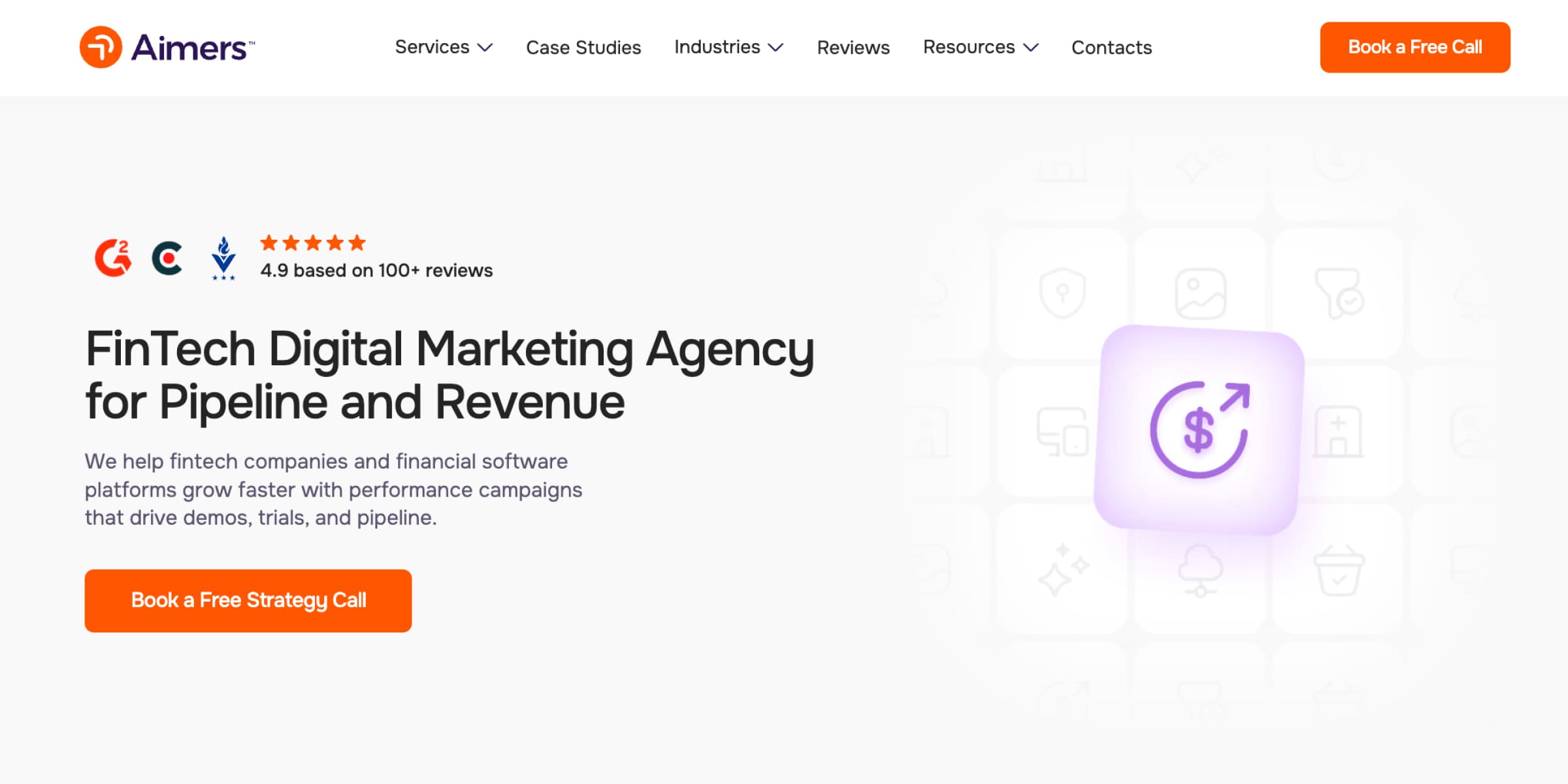 Aimers FinTech Services Page