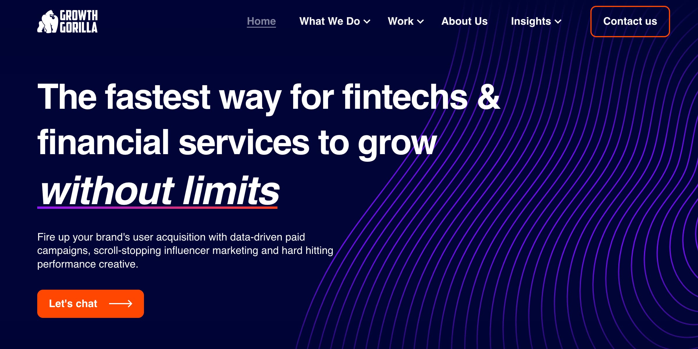 Growth Gorilla FinTech Services Page